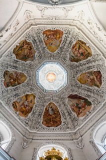 Baroque church, vaulted ceiling, Fridolinsmünster, Church of St Fridolin, Bad Säckingen, Upper