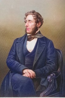 Anthony Ashley Cooper, 7th Earl of Shaftesbury, 1801-1885, English philanthropist. Engraving by DJ