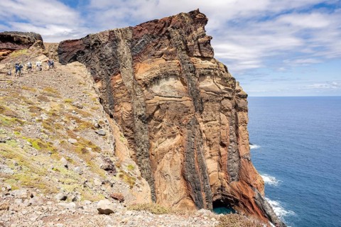 Hiking trail PR 8 on the Vereda Ponta de São Lourenço, Caniçal, Madeira, Portugal, Europe