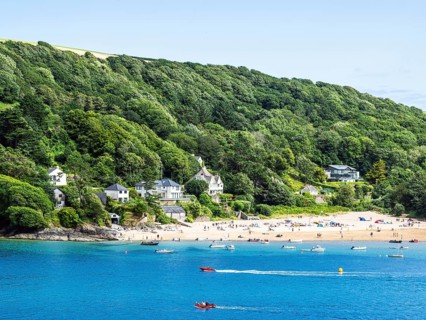 Boats and Yachts on Kingsbridge Estuary in Salcombe and Mill Bay, Batson Creek, Southpool Creek,