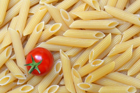 Pasta, Italian penne and tomato