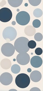 Minimalist composition of overlapping geometric shapes with clean lines and muted soft pastel