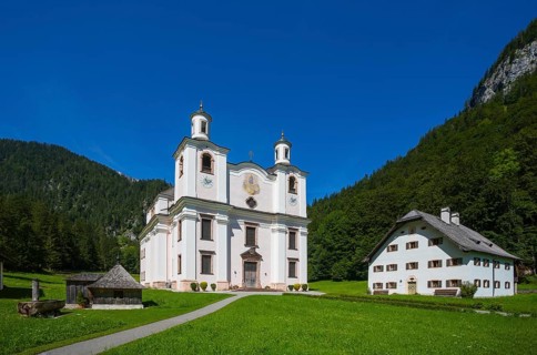 Maria Kirchental pilgrimage church, Loferer Steinberge, Sankt Martin bei Lofer, Pinzgau, Salzburg