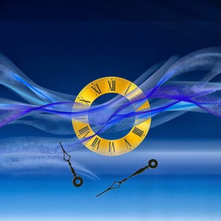 Symbolic image, time, clock, search for lost time, course of the year, mysticism, experience time,