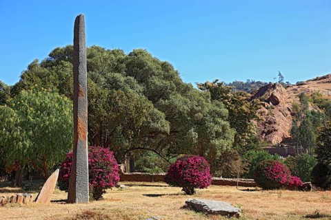 Tigray region, in the stele park of Axum, Aksum, Ethiopia, Africa