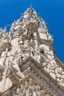 Cathedral, old town, architecture, landmark, travel, tourism, blue sky, Siena, Tuscany, Italy,