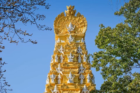 Sri Ganesha Hindu Temple, Hasenheide, Neukölln, Berlin, Germany, Europe