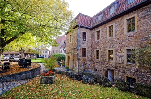 Creuzburg Castle in Creuzburg. Creuzburg district, Thuringia, Germany, Europe