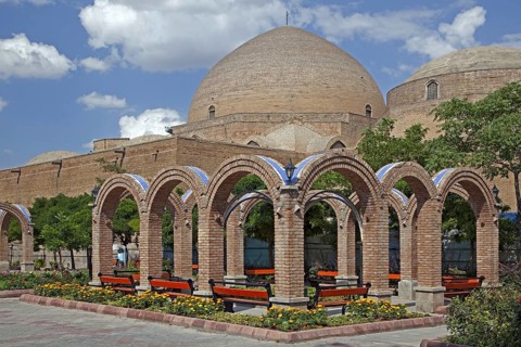Blue Mosque in the city Tabriz, East Azerbaijan, Iran, Asia