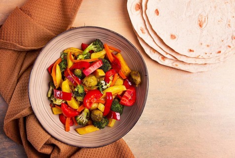Sabji, vegetable stew, Indian, homemade, no people
