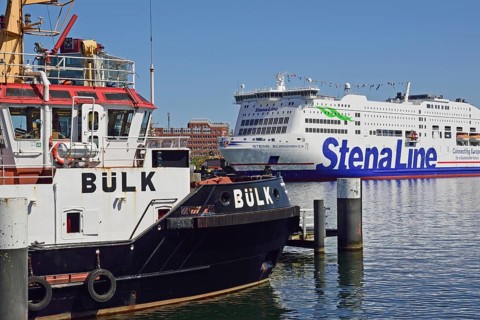 Europe, Germany, Schleswig-Holstein, Kiel, state capital, Baltic Sea, harbour, Schwedenkai, Stena