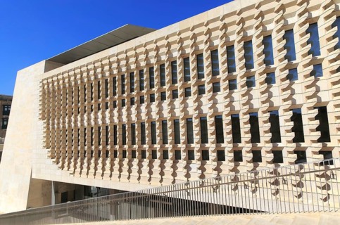 New Parliament Building designed by Renzo Piano, Valletta, Malta completed 2015