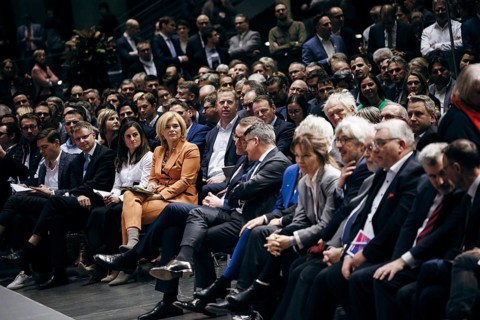 Julia Klöckner, Federal Treasurer of the CDU, recorded at the event, Wir hören zu | Gipfel der