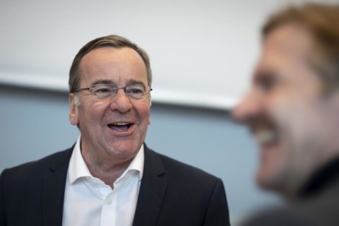 Boris Pistorius (SPD), Federal Minister of Defence, recorded during the SPD parliamentary group