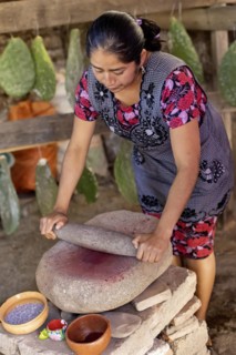 Teotitlan del Valle, Oaxaca, Mexico, Rural women in the Tlacolula Valley of Oaxaca benefit from a