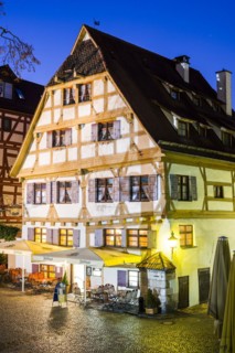 Shipmen's guild house, restaurant and pub, fishermen's quarter, Ulm, Swabian Alb,