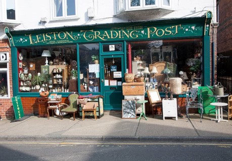 Trading Post antique shop in Leiston, Suffolk, England, United Kingdom, Europe