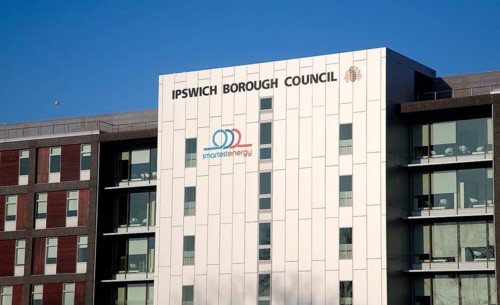 Administrative headquarters building for borough council, Ipswich, Suffolk, England, United