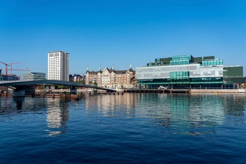 The Danish Architecture Centre, Dansk Arkitektur Center, at the harbour, Lille Langebro Bridge,
