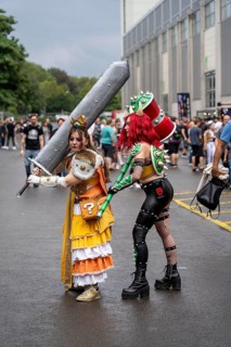 Gamescom, the world's largest trade fair for video and computer games, game character actors,