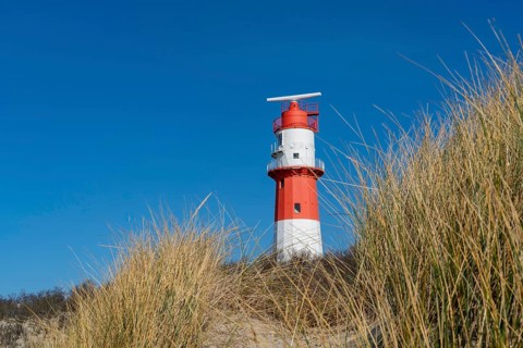 Small Borkum lighthouse, out of service since 2003, still serves as an antenna support for the Ems