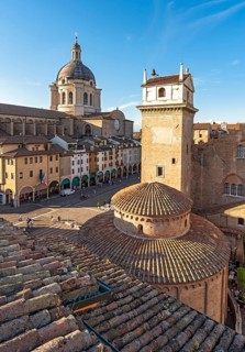 Piazza delle Erbe, Mantua, Mantova, Italy, Europe