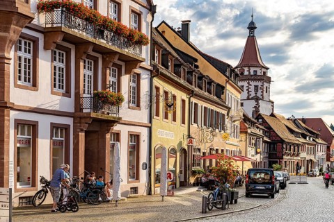 Old town and Niggelturm in Gengenbach, Black Forest, Baden-Württemberg, Germany, Europe