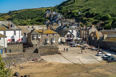 Town view Port Isaac, Cornwall, England, Great Britain