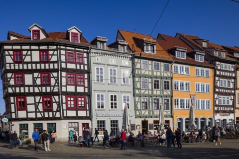 Domplatz, Erfurt, Thuringia, Germany, Europe
