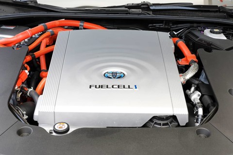 Fuel cell engine, Fuelcell, of a Toyota Mirai, 17.05.2021