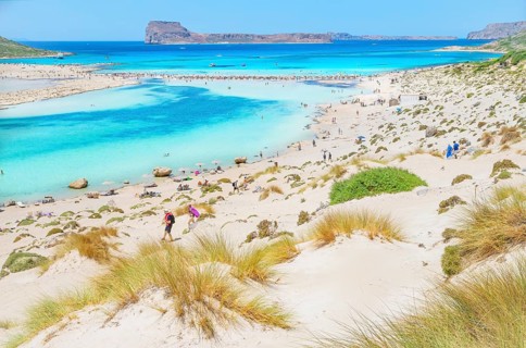 Balos bay, Gramvousa Peninsula, Chania, Crete, Greece, Europe