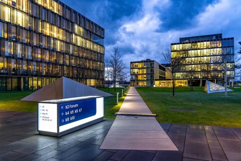 The Ruhr Tech Campus Essen, formerly the Thyssenkrupp Campus, home to the headquarters of