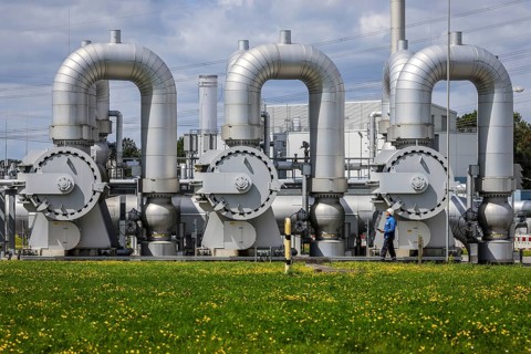 Werne, North Rhine-Westphalia, Germany, compressor station for natural gas and, in future, hydrogen