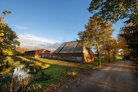 Historic pig and poultry house from around 1900, Othenstorf Estate, Mecklenburg-Vorpommern,