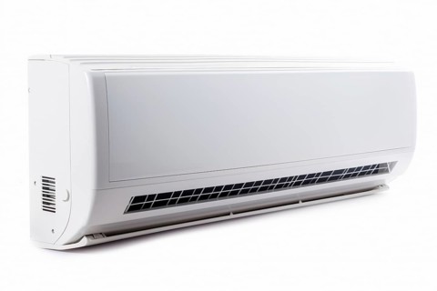 Air conditioner on white background. KI generiert, generiert AI generated