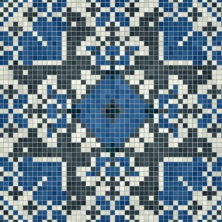 Mosaic tiles background, seamless vector pattern