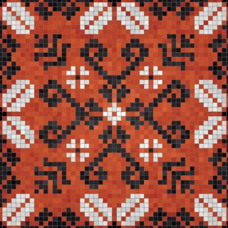 Mosaic tiles background, seamless vector pattern