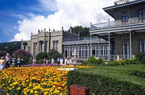 Vorontsov Palace or Alupka Palace, Yalta, Crimea, Russia, 1997, Europe