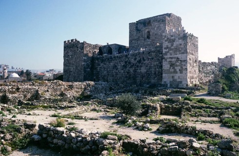 Historic crusader castle, Byblos, Lebanon 1998
