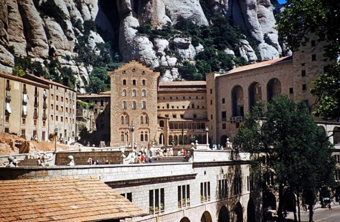 Santa Maria de Montserrat Abbey, Montserrat, Catalonia, Spain, 1958, North America
