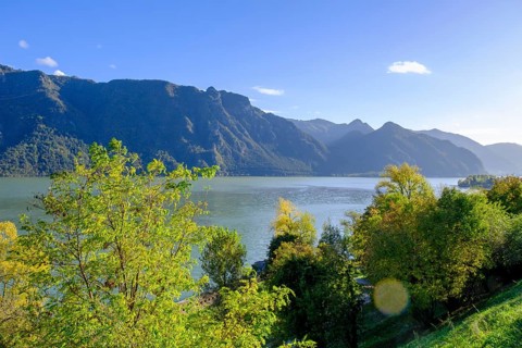 Lago d'Idro, Lake Idro, Rocca d'Anfo, Lombardy, Italy, Europe