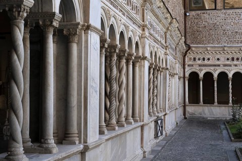 Cloister of the monastery, Lateran Basilica, Basilica San Giovanni in Laterano, Cathedral of the