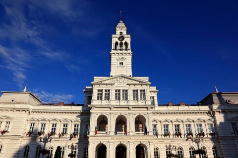Banat, city of Arad, city centre, Renaissance town hall, Romania, Europe
