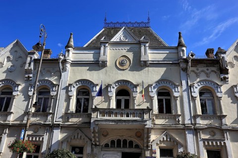 Banat, city of Arad, city centre, historic houses, Palatul Copiilor Si Elevilor on the Boulevard of