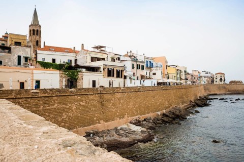City by the sea, Alghero, Sardinia, Italy, Europe