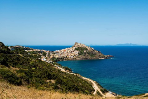 Picturesque town by the sea, Castelsardo, Sardinia, Italy, Europe