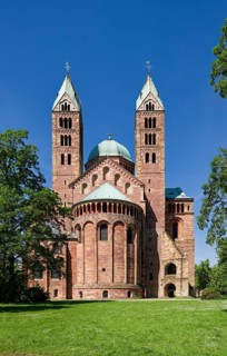 Imperial Cathedral, Speyer Cathedral, east side, Speyer, Rhineland-Palatinate, Germany, Europe