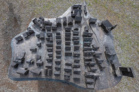 Illustrative model of the historic old town, Alter Flecken, 17th century, Freudenberg, North
