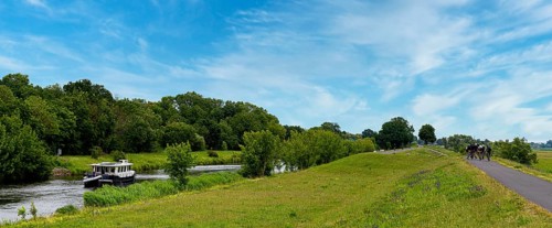 River in the Lower Oder Valley National Park, Criewen, Brandenburg, Germany, Europe