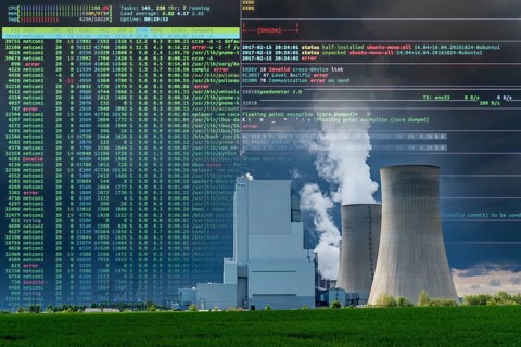 Symbolic image Critical infrastructure, blackout risk, cyberterrorism, hacker attack, Neurath